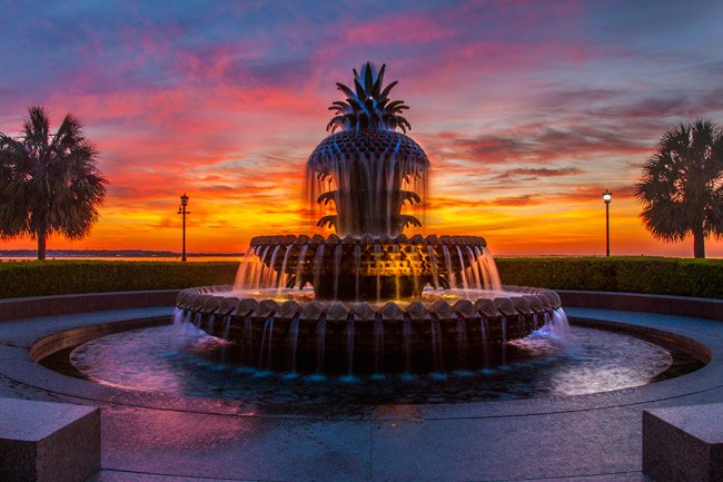 Pineapple Fountain, Charleston SC